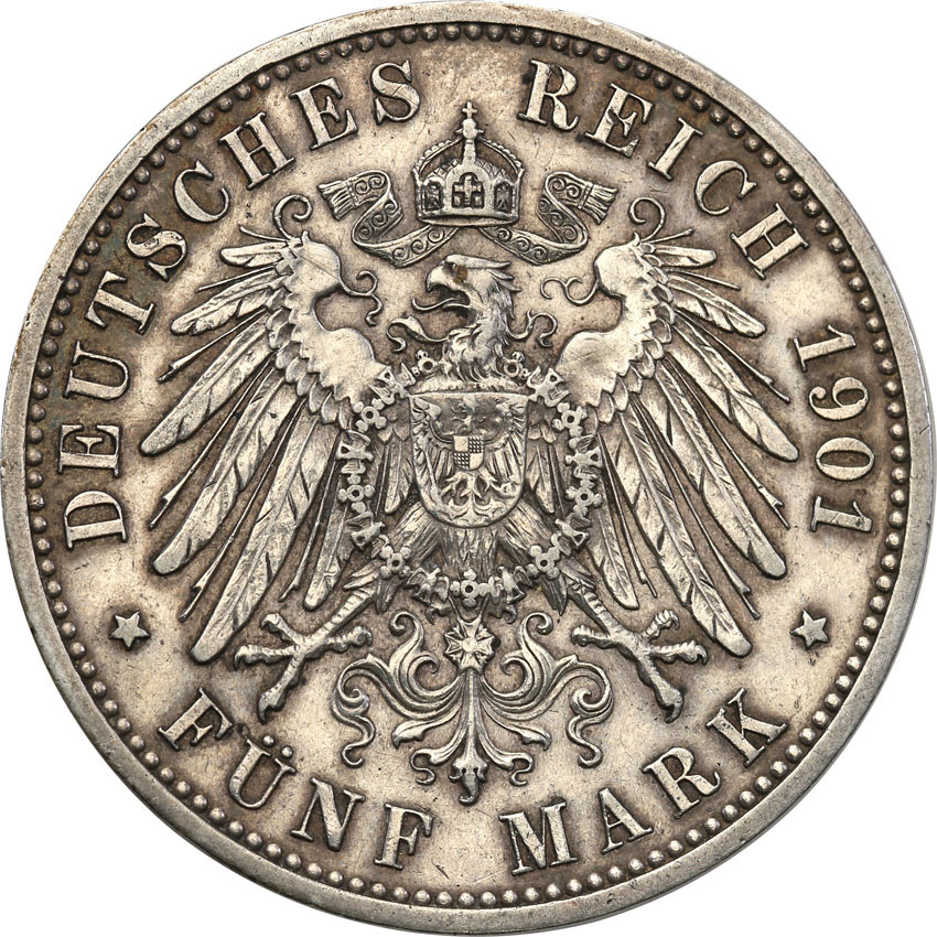 Niemcy, Prusy 5 marek 1901 A